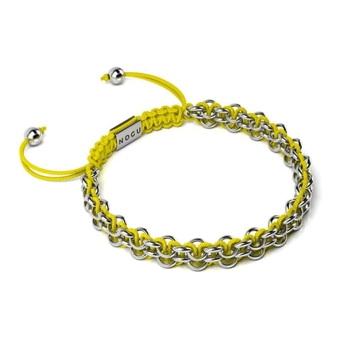 Liens Kangourou | Bracelet Mini Kismet | Jaune x Argent